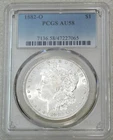 1882-O Morgan Silver Dollar PCGS AU58 Bright Semi-Mirror Premium Quality #J238A