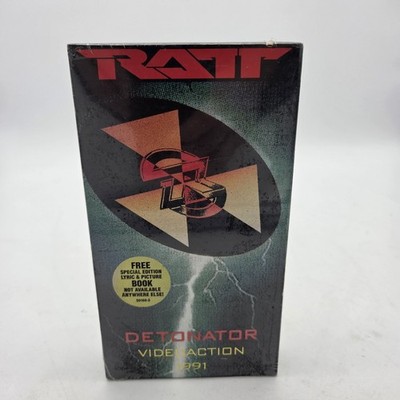 1991 VHS RATT  Detonator Video Action Factory Sealed *damages Slip Cover* Read