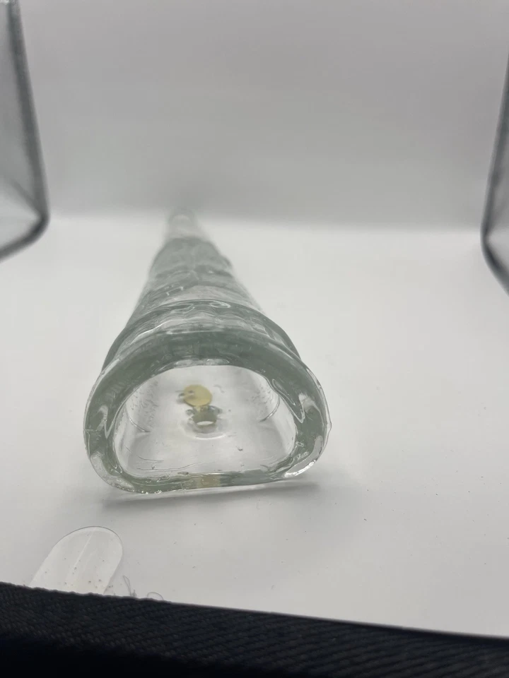 Vintage Automobile Car Vase Clear Glass Beaded Grape Wall Pocket - Image 4 of 4