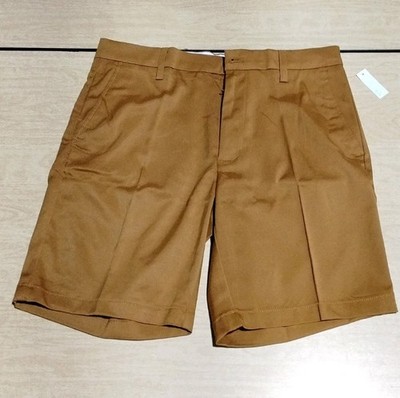 Amazon Essentials Men's Nutmeg Classic Chino Shorts, Flat Front, Pockets, Button