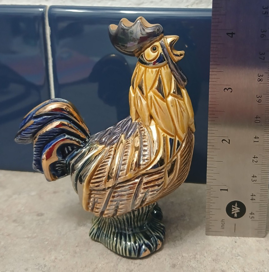 Artesania Rinconada Rooster Chicken Figurine