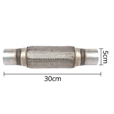 2'' x 12'' Exhaust Flex Tube Pipe Joint Flexible Weld On/ Clamp-On Flexi Tube AU