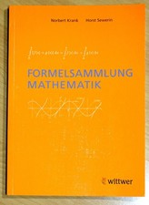 Formelsammlung Mathematik -- Krank, Sewerin -...