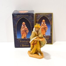 Fontanini Balthazar Wise Man Nativity Figure w/Box  Story Card