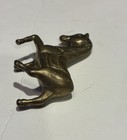 Vintage mini Gold Toned Metal Horse figurine 2” — photo 3