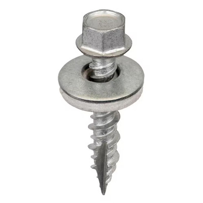 #9 X 1 Inch Galvanized Hex Metal to Wood Screws (Bag of 250)