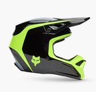 Fox Racing V1 Flow Helmet Black/Yellow 33701-019