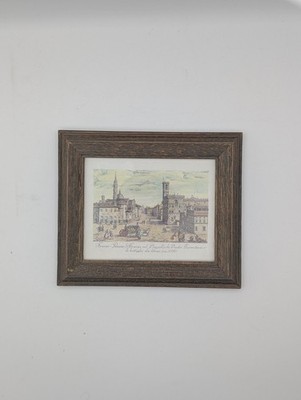 Vintage Print Badia Fiorentina and the Palazzo del Podestà Vincent Franceschini