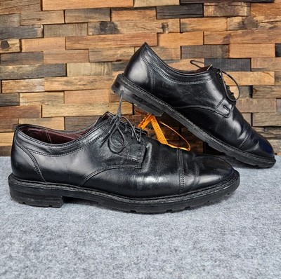 Allen Edmonds Ace Mens 11.5 EEE Cap Toe Dress Shoes Blucher Leather Black