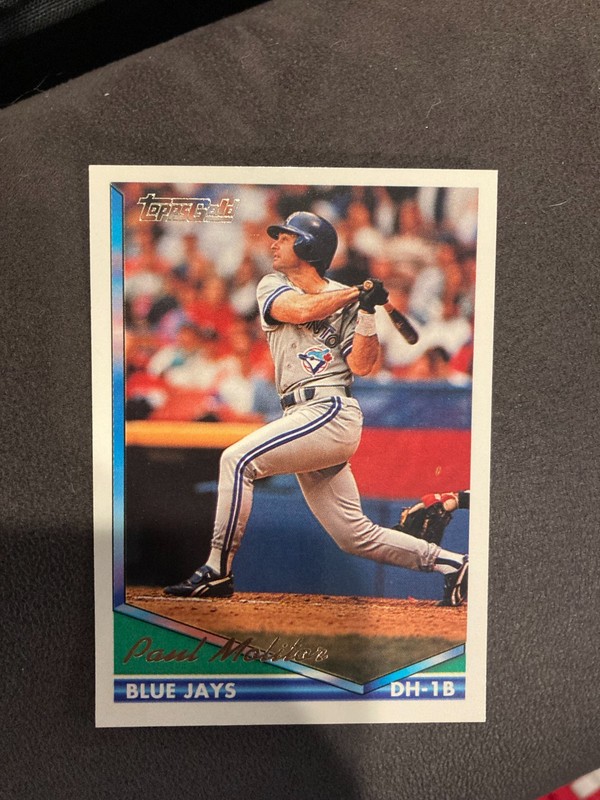 1994 Topps #540 Blue Jays PAUL MOLITOR Gold parallel HOF Hall of Fame