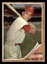 1962 Topps JOHNNY CALLISON #17 VG-EX Philadelphia Phillies