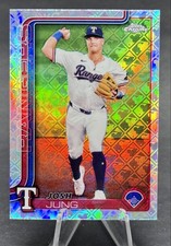 2025 Topps Chrome Logofractor Edition - Josh Jung #220 Texas Rangers