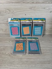 Cuttlebug Embossing Folders Lot of 5 Birds Music Houndstooth Stars Leaves SEALED