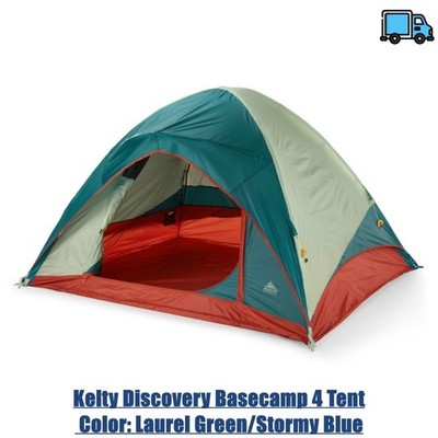 Kelty Discovery Basecamp Tent Color: Laurel Green/Stormy Blue