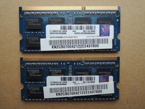 Kingston DDR3 PC3-10600U 2 GB RAM 2 Module Laptop Speicher Kit