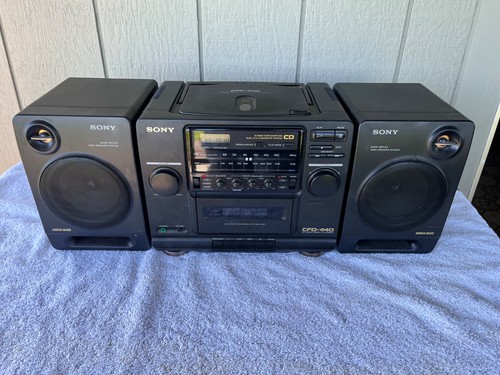 Sony CFD-440 AM/FM Cassette CD Cassette Boom Box Everything Works Restored