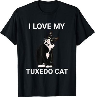 #ad I Love My Tuxedo Cat For Tuxedo Cat Lover Funny Tuxedo Cat T Shirt $14.99