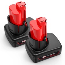 2Pack 8.0Ah Battery For Milwaukee M12 LITHIUM Extended Capacity 48-11-2460 12V