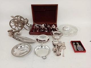 11.6kg Vintage Silver Plate Mixed Lot Canteen Cannon Tableware Bundle