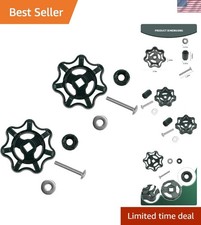 Traditional Round Wheel Faucet Handle for Easy Outdoor Water Control - Green