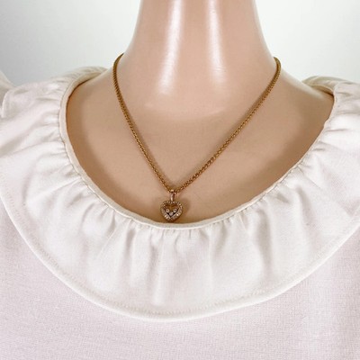 AUTH CHOPARD HAPPY DIAMOND K18YG NECKLACE 750 YELLOW GOLD WOMEN'S F/S
