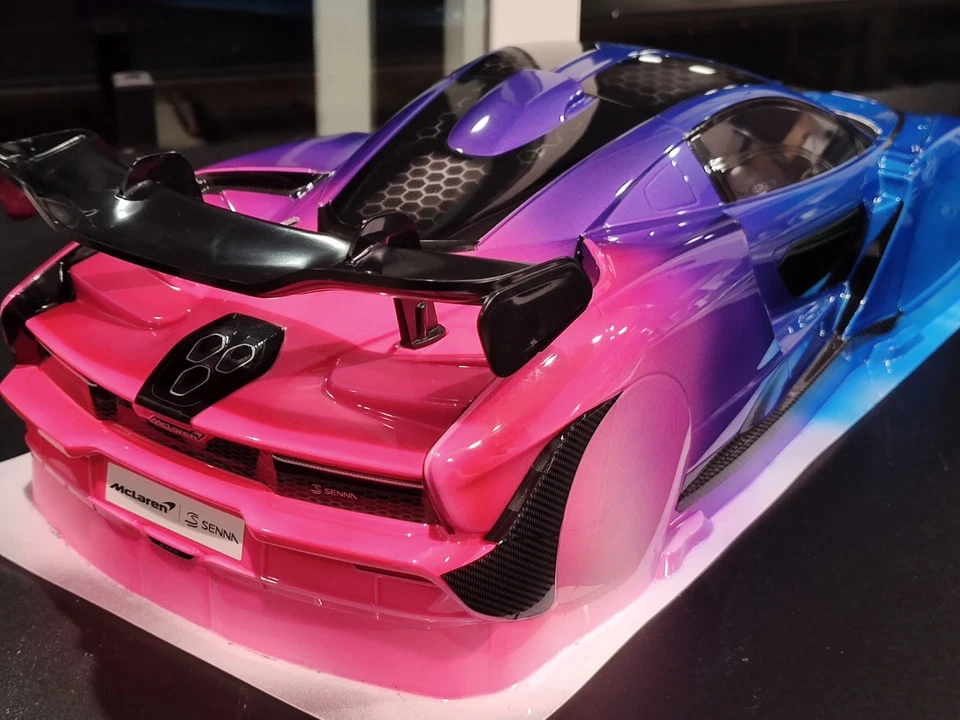 Nuevo Aerógrafo Personalizado Pintado Tamiya 51693 1/10 RC Cuerpo Set McLaren Senna Foto 2 de 4