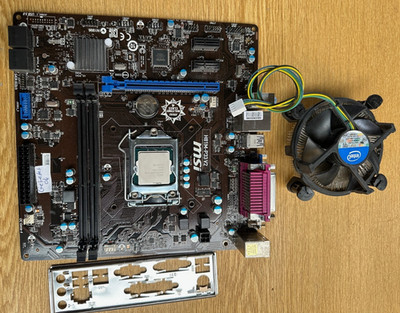 MSI H81M-P33 V2, CPU i7-4770K, CPU Kühler mit I/Q Blende Gebraucht