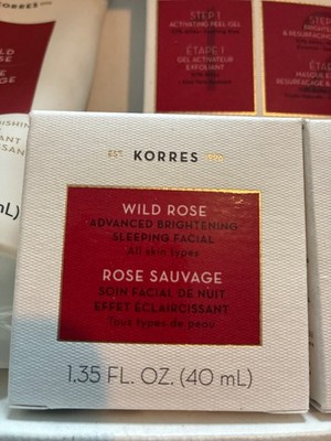 Korres Wild Rose Vitamin C Brightening Sleeping Facial NIGHT CREAM 1.35 oz/40 mL