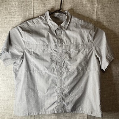Port Authority Short Sleeve UV Daybreak Shirt - 4XL - Gray Check- W961