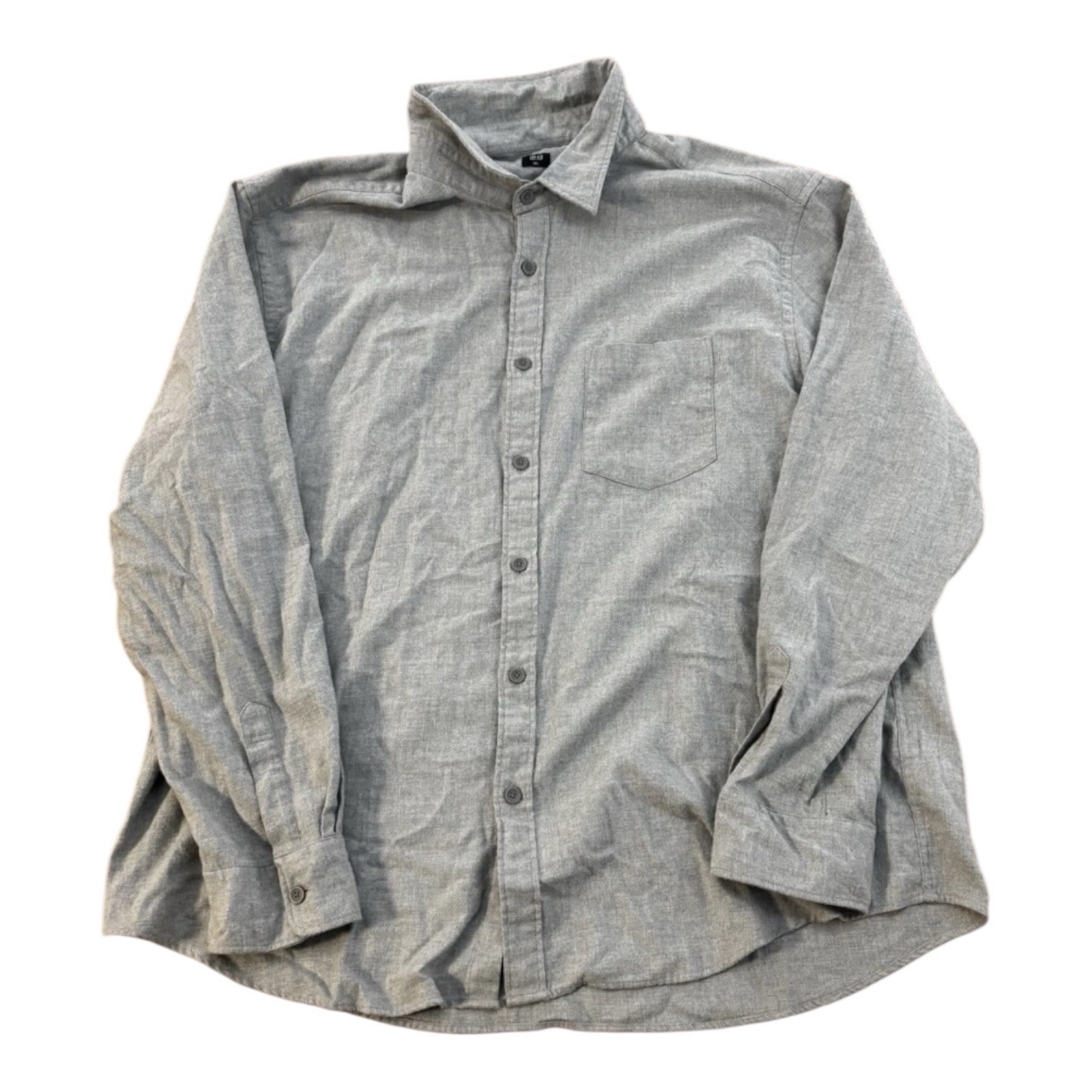 Uniqlo Essential Basic Button Down Long Sleeve Sh… - image 1