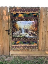 Epic Forest Animals Handmade Quilt 47" x 69"