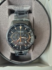 Citizen Men's Black Stainless Steel Bracelet Watch