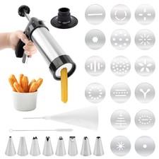 Professional Churro Maker Machine with 16 Discs & 8 Nozzles Cookie Press