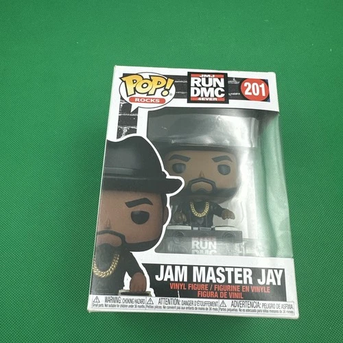 #N60.Funko Pop Rocks Run DMC 4Ever Jam Master Jay Vinyl Figure #201
