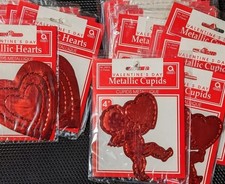Valentine Hearts Cupid Red Metallic Lot Crafts Bulletin Boards Scrapbook Wedding