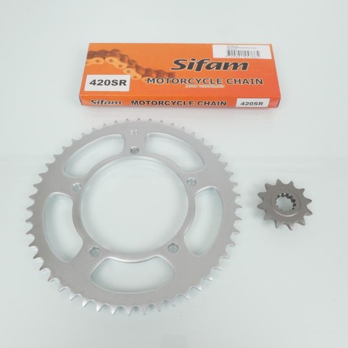 Kit chaîne moto Afam Aprilia 50 Sx 2012 2017 Sx Sm 2012 2017 420 11X53 (108-123-6.5) - Auto Kit chaîne moto Afam Aprilia 50 Sx 2012 2017 Sx Sm 2012 2017 420 11X53 (108-123-6.5) - Auto