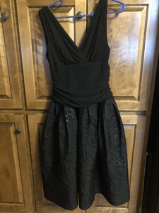 Dress Barn Collection Formal Evening Black Sparkly Fress W Jacket