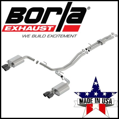 Borla 140765BC S-Type 2.25'' Cat-Back Exhaust for 2018-2019 Ford Explorer 3.5L