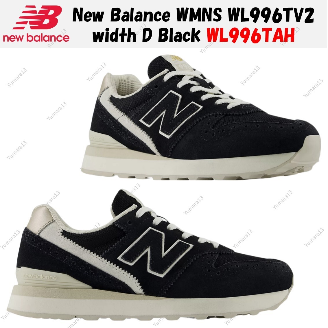 New Balance WMNS WL996TV2 width D Black WL996TAH Women's