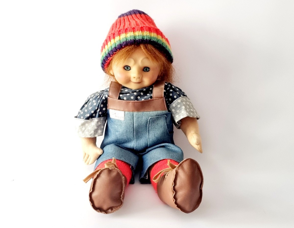 * vintage figure ୨୧ * ふさふさ ハリネズミちゃん Zapf creation vintage doll '80s Brigitte Leman Art doll 18