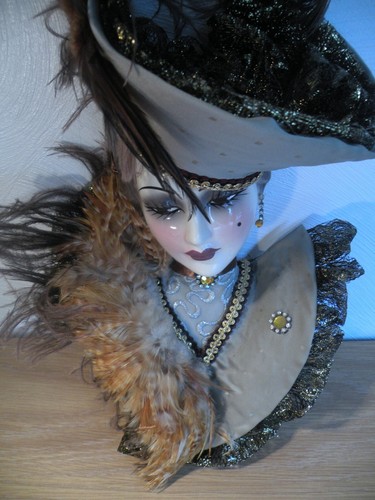Unique Creations Wall Mask - Signed & Numbered - Hand Painted - Fancy - Picture 4 of 14