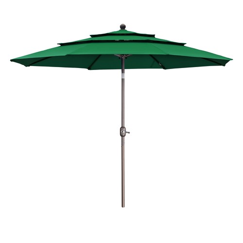 Aoodor 10ft 3 Tier Patio Umbrella Dining Table Outdoor Market Umbrella w/Crank - Picture 20 of 82