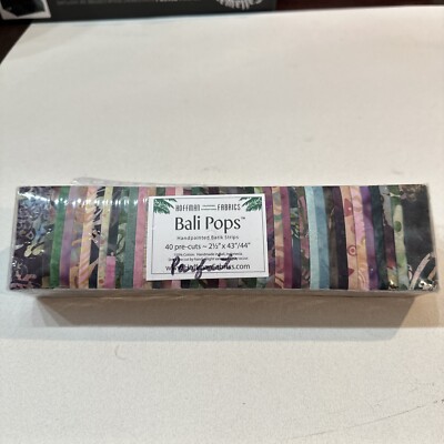 Hoffman Fabrics Bali Pops Cotton Batik Strips 2 1/2  X 44  40 Strips ''Parfait''