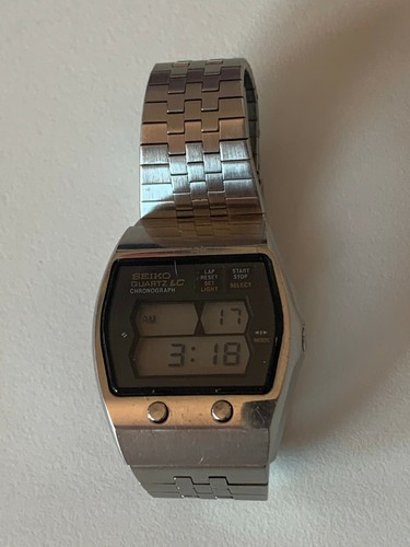 Seiko 0634 5000 Chronograph orologio LCD anni 70 vintage Japan wrist watch  | eBay