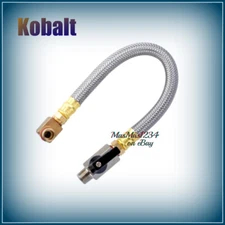 Kobalt Flexible Compressor Tank Drain Hose Braided 1/4" NPT Threads 896790 NEW