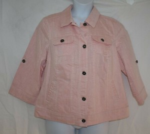 pink baby denim jacket