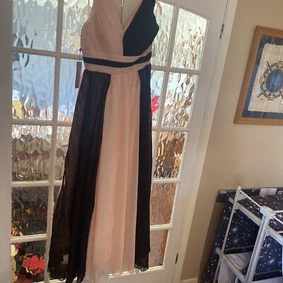 Grace Karin Evening/Event Dress. Black & Pink, Size 12, Full Length, BNWT |  eBay