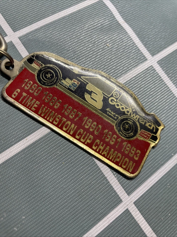 Llavero raro vintage de goma #3 para coche Dale Earnhardt Nascar Foto 4 de 4