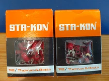 Qty 200 Sta-Kon RA18-6F Nylon Insulated Pressure Fork Terminal #6 T&B