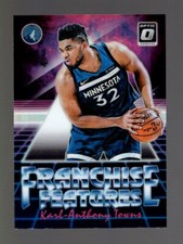 2018-19 OPTIC FRANCHISE FEATURES SILVER HOLO PRIZM #18 KARL-ANTHONY TOWNS